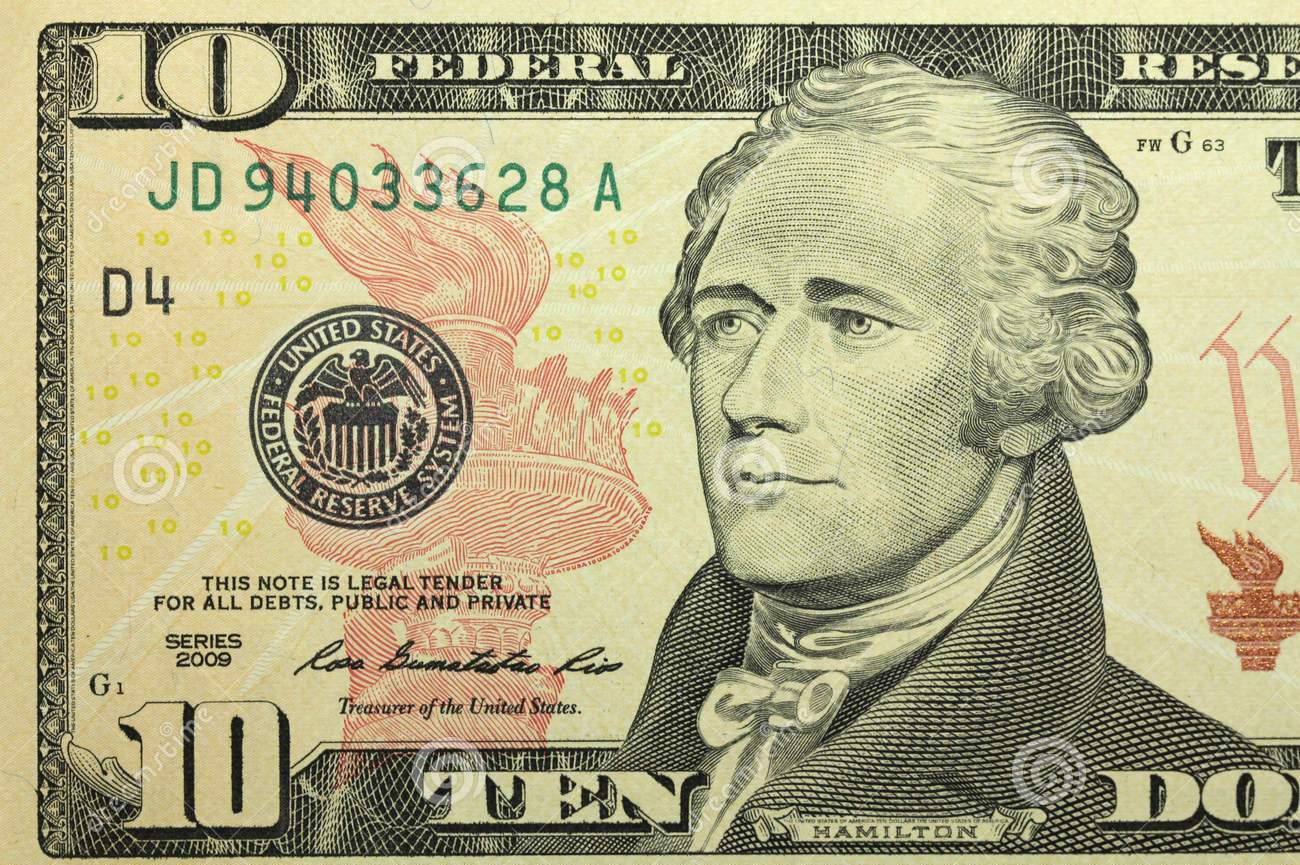 The Smoking Hamilton 10 Dollar Bill - New Dollar Wallpaper ...