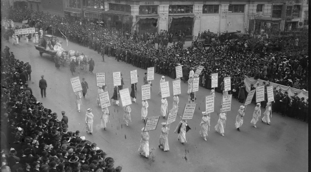 Suffragettes on Parade! In 1915, thousands march for right to vote