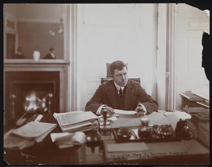 Mayor McClellan in his office, 1904 (Courtesy Museum of the City of New York)