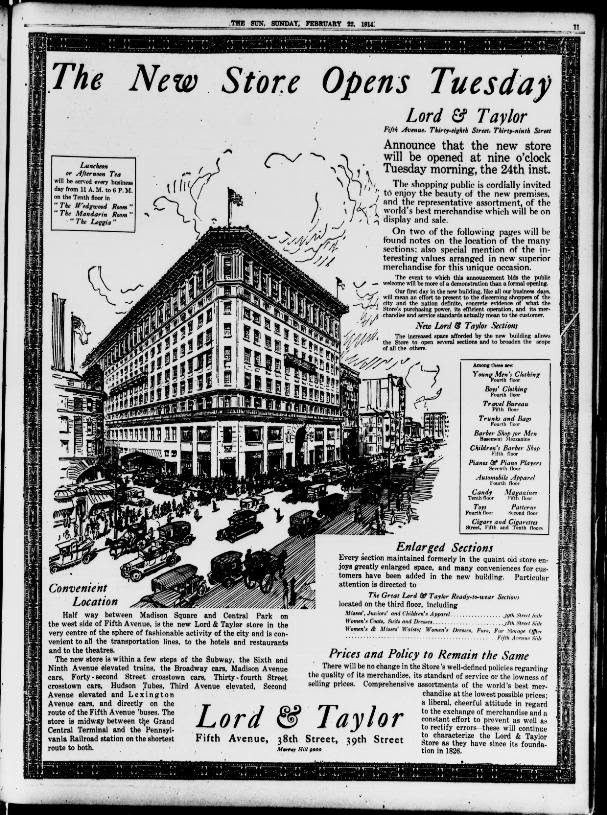 A look back at Lord & Taylor's splashy move to Fifth Avenue in