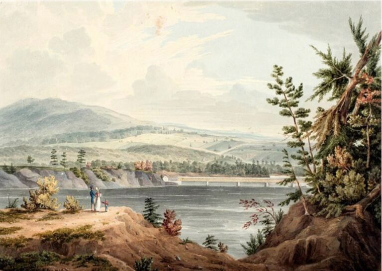 Theodore Burr built the first Hudson River bridge – in the same year his cousin shot Alexander Hamilton