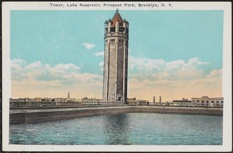 Unsurprisingly, the reservoir was a bit of a tourist attraction as evidenced by this postcard. (Courtesy the Museum of the City of New York)