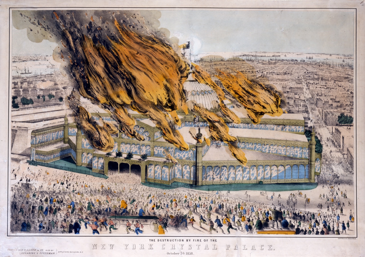 Another view of the blaze, in perspective to the rest of New York to the south. Couirtesy New-York Historical Society
