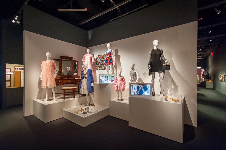 The frills and frocks of Mad Men, displayed at the Museum of the Moving Image.