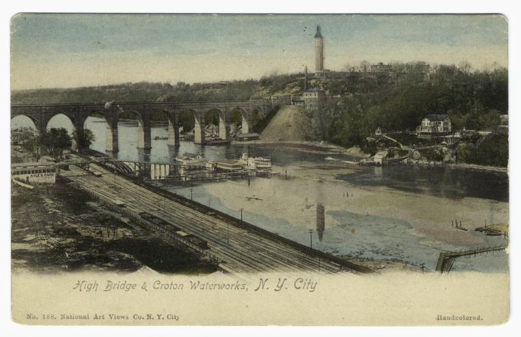 High Bridge & Croton Waterworks (Courtesy New York Public Library)