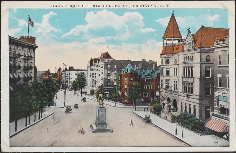 Grant Square from Bergen Street, in the neighborhood of Crown Heights (Picture courtesy the Museum of the City of New York)