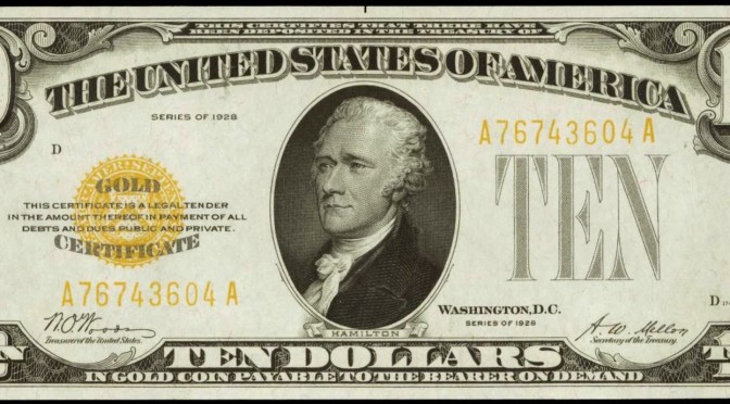 10 Dollars (Federal Reserve Note; colored) - United States – Numista