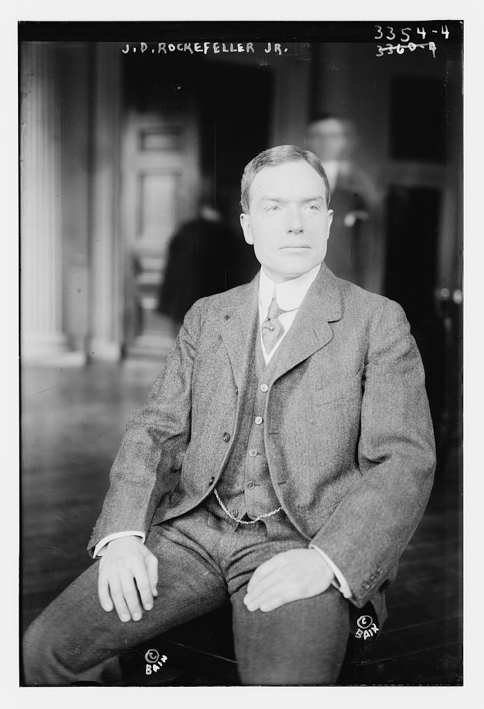 JD Rockefeller Jr. in the early 1910s, courtesy Library of Congress