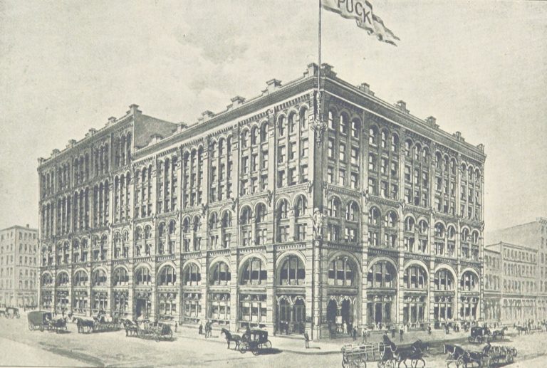 The Puck Building and its mischievous tenant, Puck Magazine