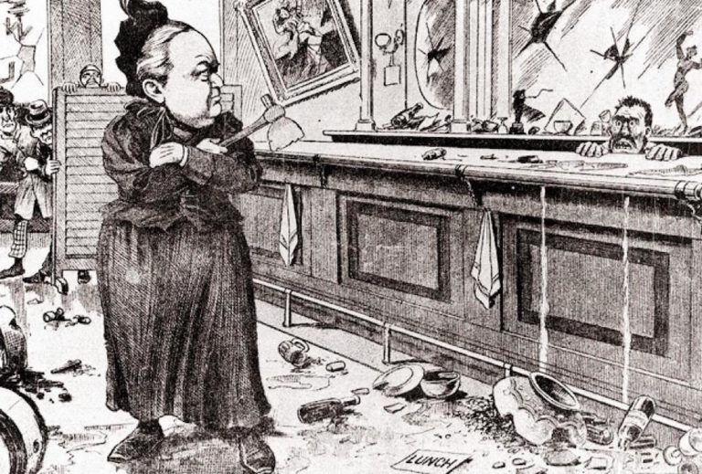 When Carrie Nation comes to town, saloon owners brace for impact