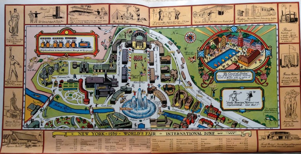 VIntage Pictorial Map of Alabama 1939 World's Fair