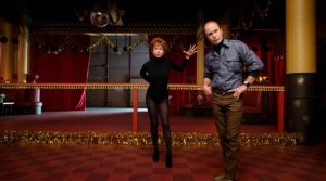 FOSSE VERDON -- Pictured: (l-r) Michelle Williams as Gwen Verdon, Sam Rockwell as Bob Fosse. CR: FX Networks
