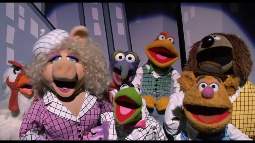 The Muppets — Miss Piggy hitches a ride in The Muppet Movie.