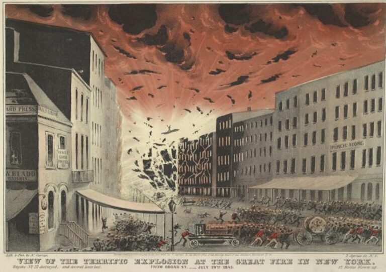 The Great Fire of July 19, 1845: Lower Manhattan in Flames