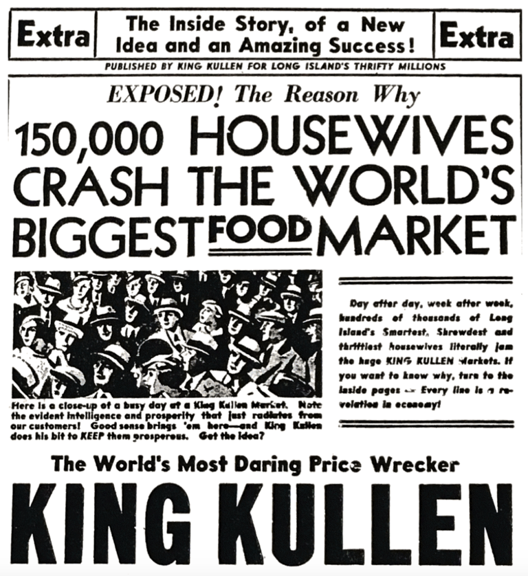 A Grocery Story America's First Supermarket Opens in Queens 1930 The