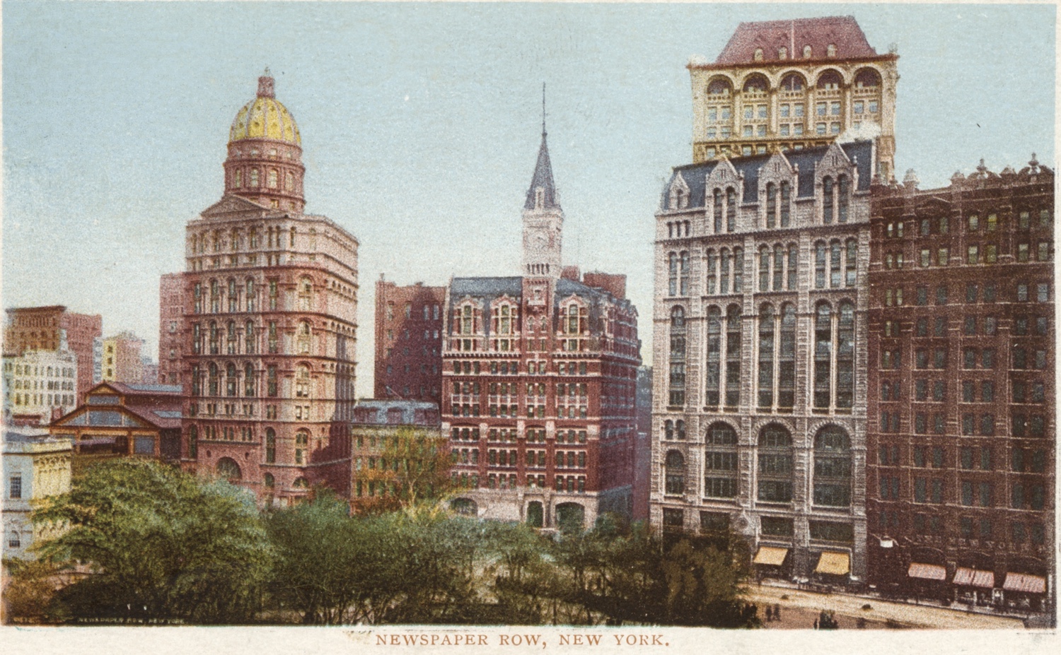 NewspaperRow1 The Bowery Boys New York City History