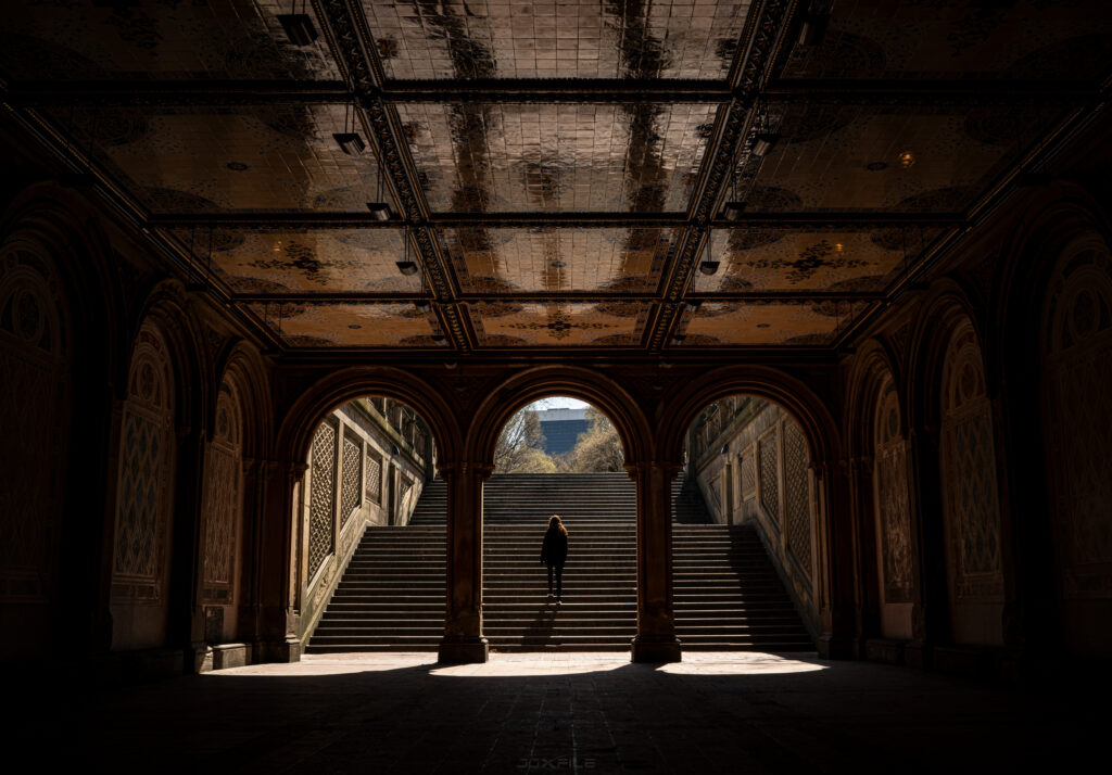 Bethesda Terrace Arcade, an architectural marvel in Central Park